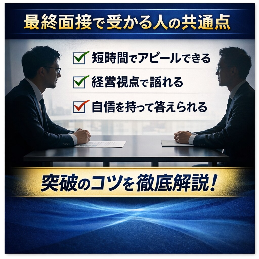 元最終面接官が最終面接対策します 意思決定者視点で通過率向上をサポート イメージ1