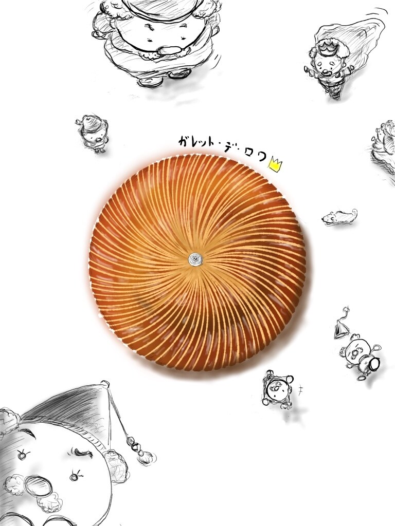 あなたの作ったパンやお菓子のイラストを描きます 現役のベーカリーシェフが独自の視点で描きます！！ イメージ1