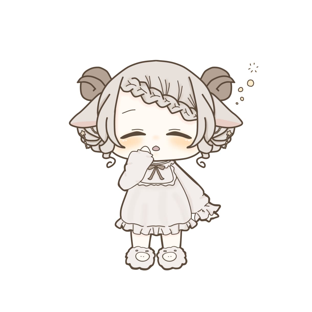 ミニキャライラストお描きします 可愛さいっぱい、ゆるさたっぷりのぷにぷにしたイラスト作成！ イメージ6