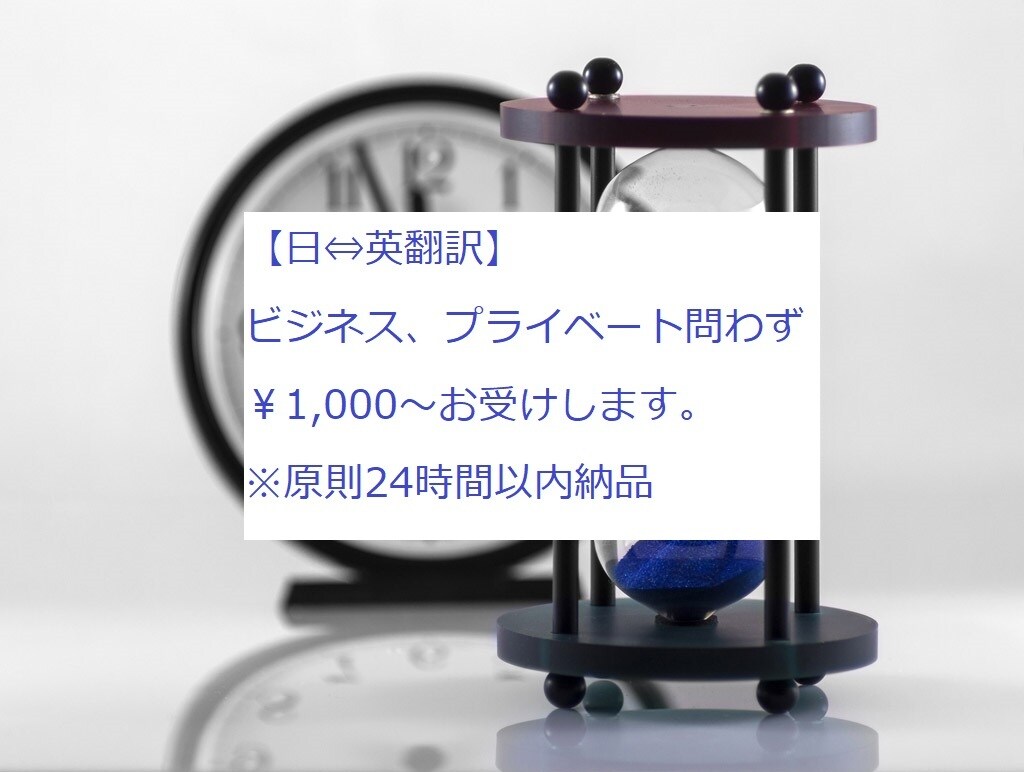 役員通訳もこなしたバイリンガルが翻訳します 外資系勤務、役員翻訳通訳にビジネス文章もお任せ！ イメージ1