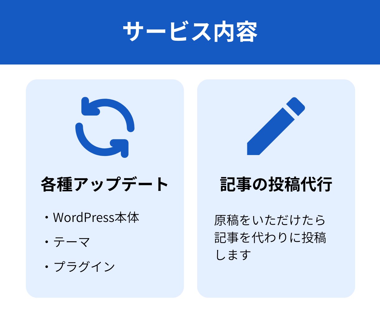 保守＋更新＋改善提案までトータルサポートします 忙しい事業者さま。ホームページの作業を代行します イメージ5