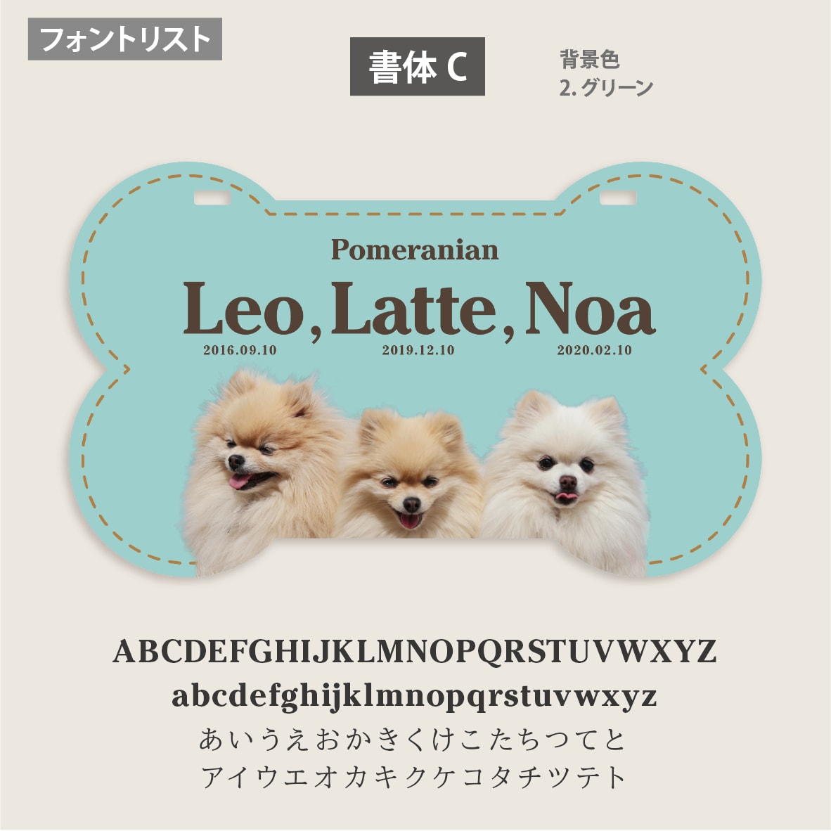 多頭ペット用カートプレート写真入ほね型で作ります イベントが楽しくなる！デザイナーの高品質セミオーダー送料込 イメージ8