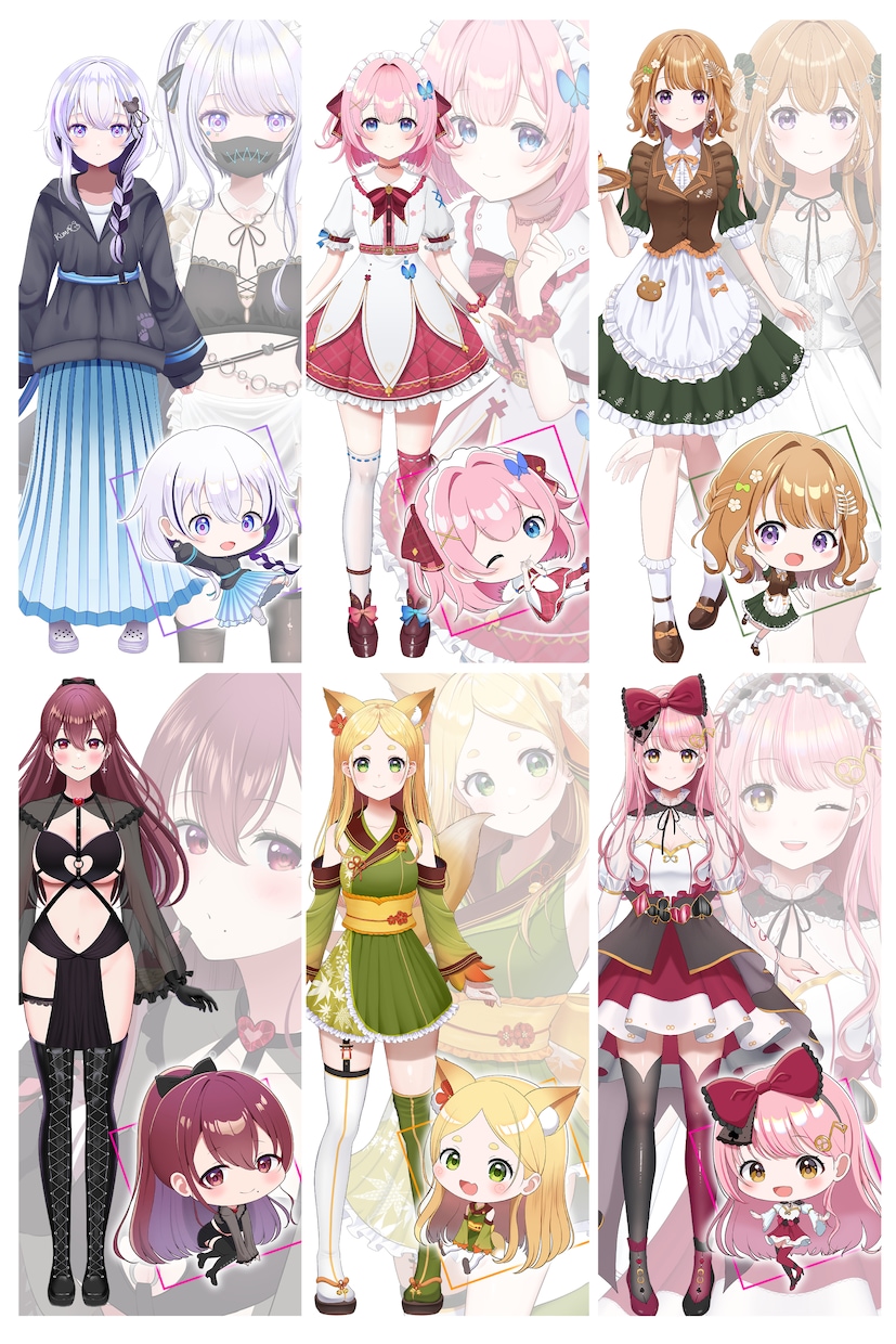 表情が自然！企業経験◎Vtuber全工程制作します 瞳、髪の毛が得意★初心者さんも専業Ｖさんもお任せください！ イメージ8