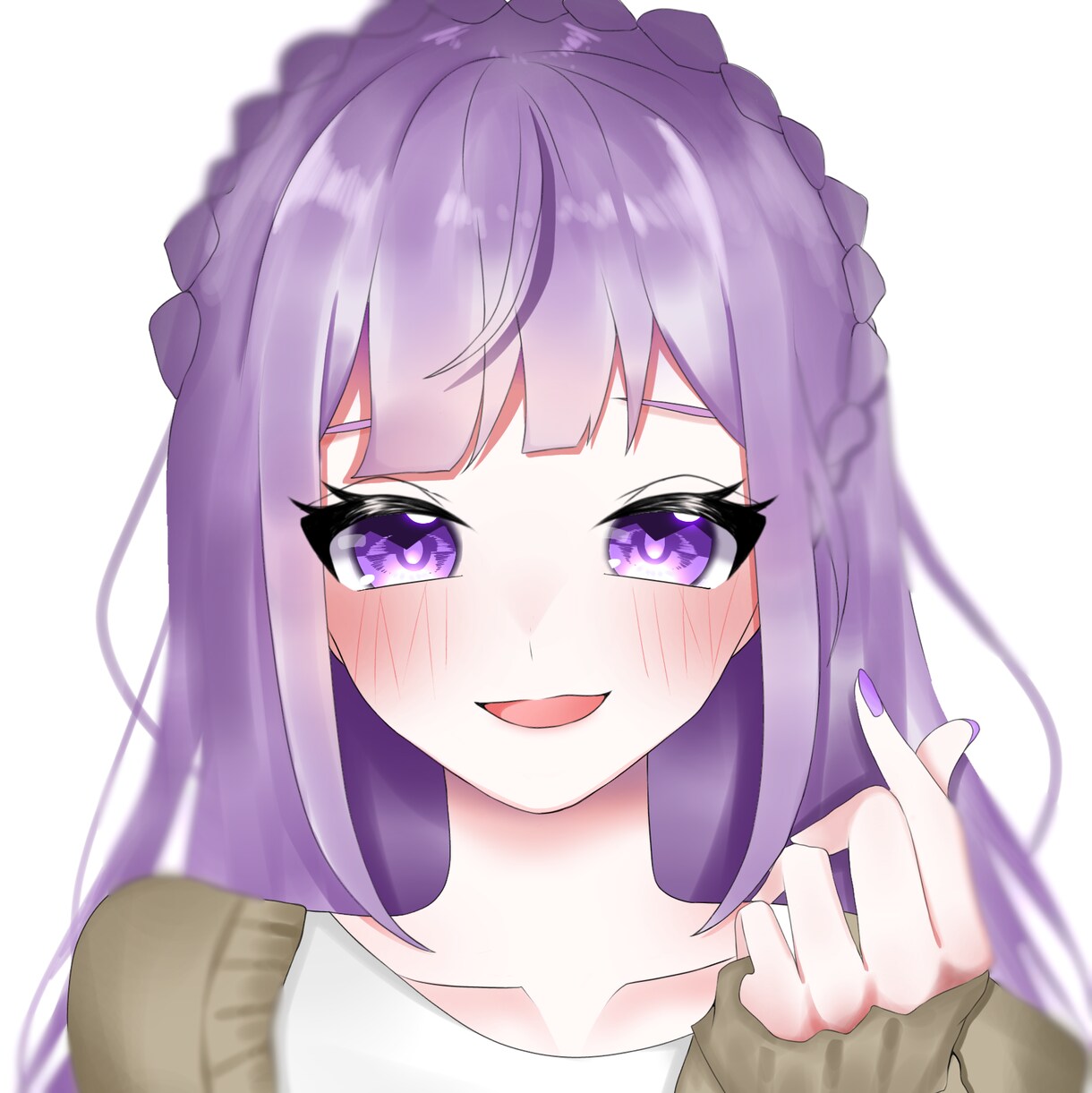 SNSで使えるアイコン描きます 専用のかわいい女の子のアイコンを描かせて頂きます！ イメージ2