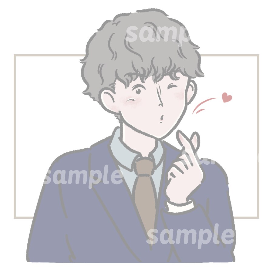 くすみカラーが可愛いイラストを描きます やわらか シンプル レトロ 80年代 くすみ パステル ◎ イメージ4
