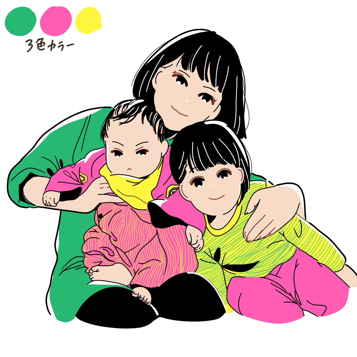 似顔絵かきます 記念日に最適♪素敵な思い出をイラストで残しませんか？ イメージ3