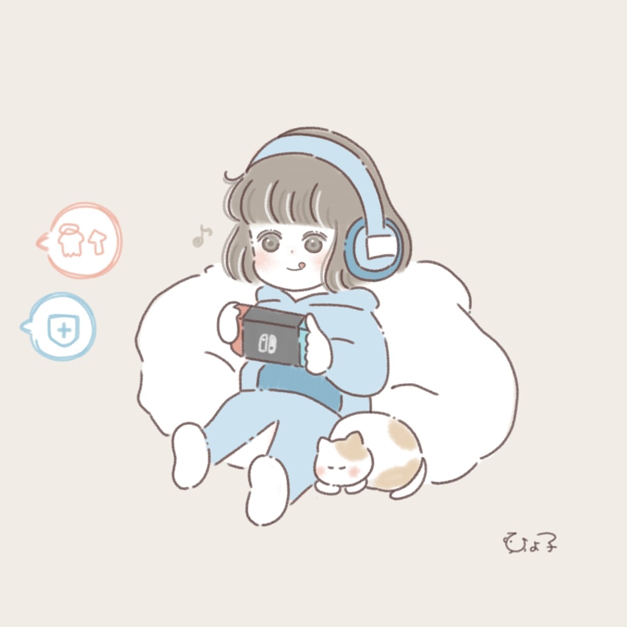 ペットや動物も一緒に♪かわいい似顔絵作成します 写真をイラストに⭐︎ゆるくてかわいいタッチで仕上げます イメージ2