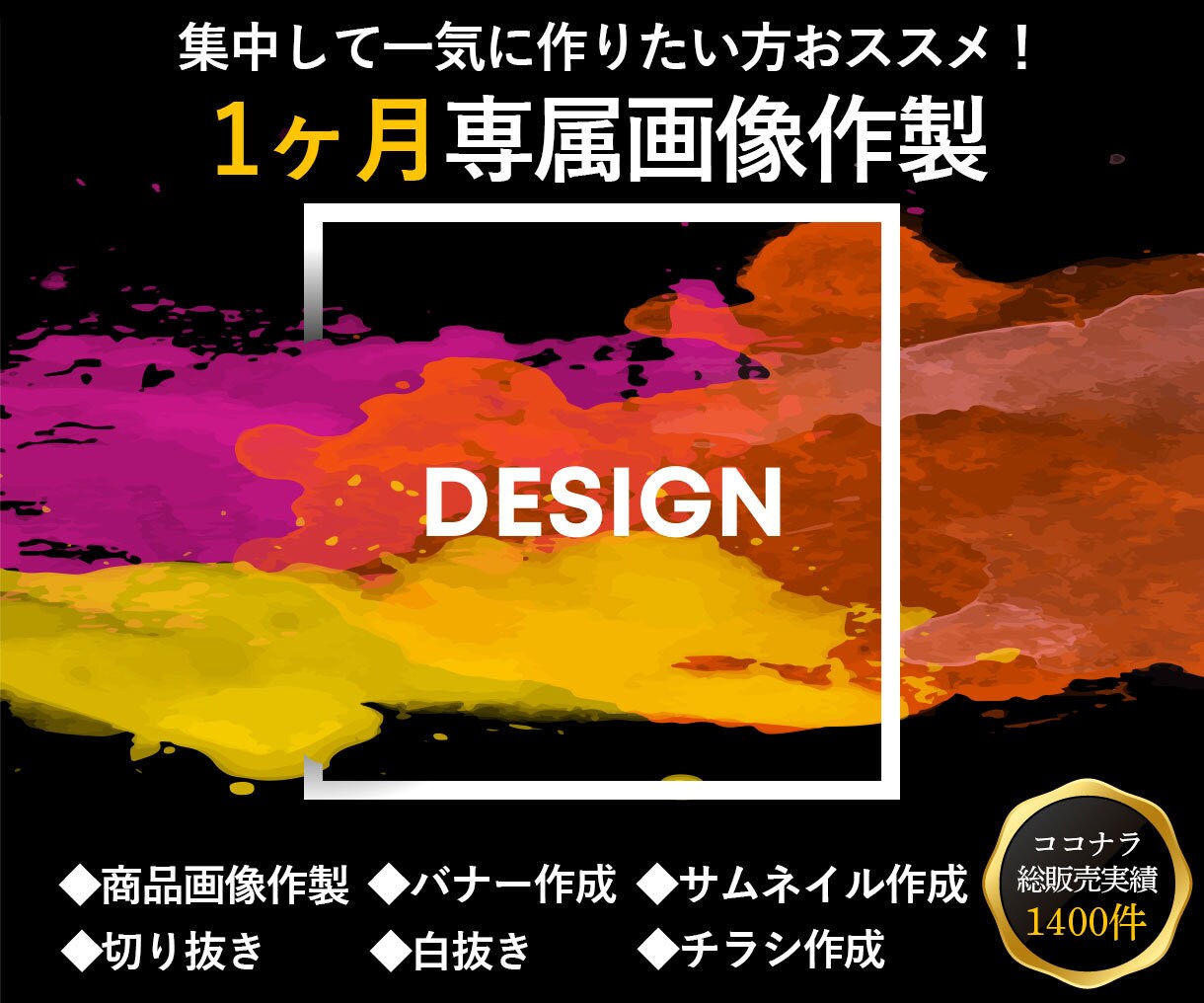 画像作製のプロが1ヶ月専属で一気に作成いたします 商品画像/白抜き/切り抜き/サムネ/チラシ/レタッチ/合成 イメージ1