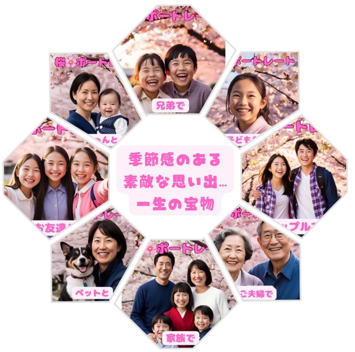 桜の時期にしか撮れない「桜ポートレート」撮ります お好きな時にお好きな場所でお好きな人と沢山撮りましょう！！ イメージ1