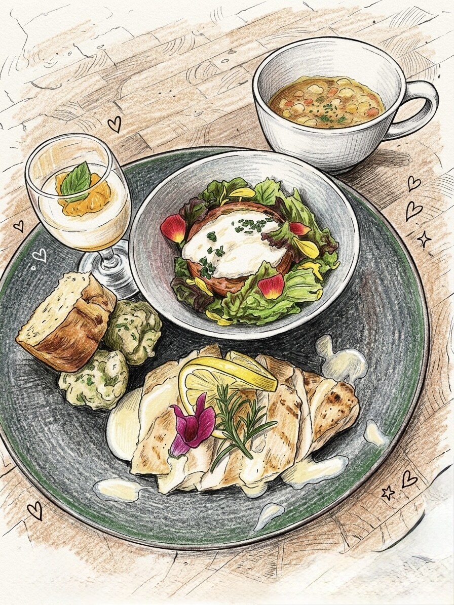 ワンプレートで心もお腹も満たされメニュー提供します ワンプレートメニューで差をつける料理考案が得意です！ イメージ4