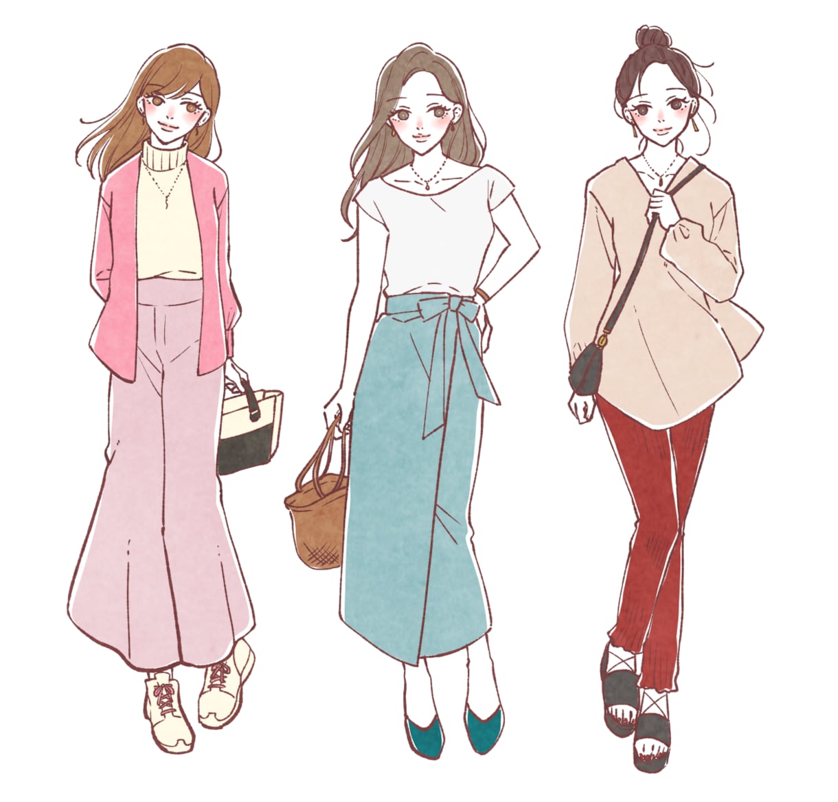 ガーリーでオシャレなイラスト、挿絵描きます オシャレかわいい☆商用利用可・用途自由のイラストカット イメージ2