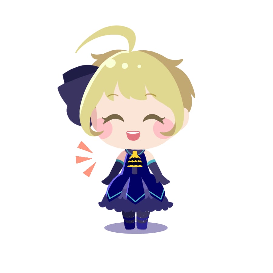 線画なしで目を引く可愛いSDキャラお描きします アイコンや動画の立ち絵に最適です！ イメージ3