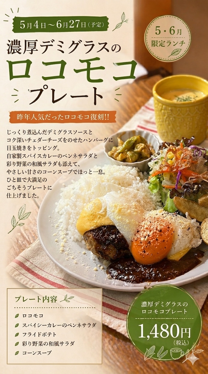 現役カフェオーナーが飲食店のチラシをお作りします 飲食の現場を知る店主が、集客目線でデザインします イメージ4