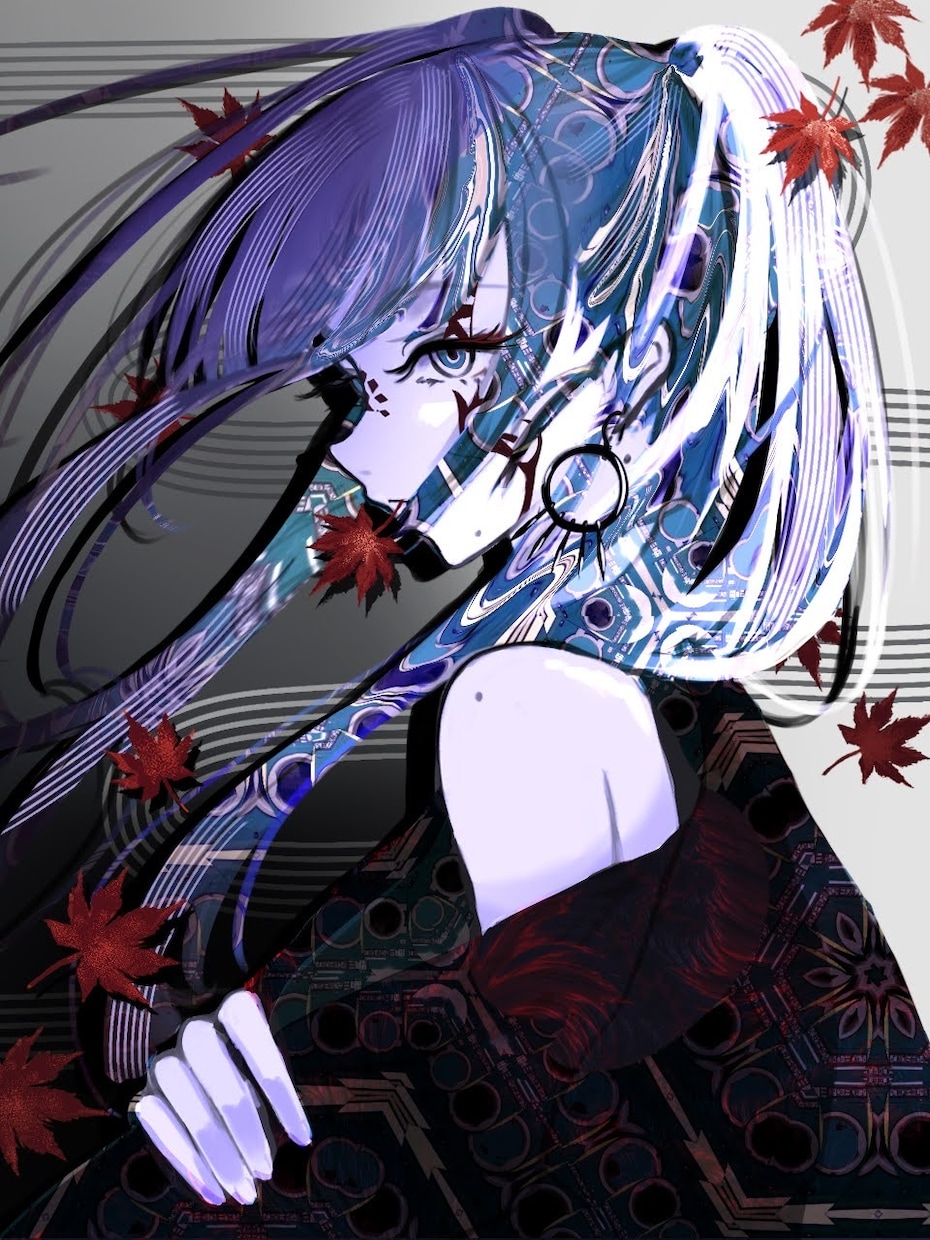 ビビッドで目を引く色彩！世界観イラスト描きます 商用OK！MV・歌ってみたのサムネイル、アイコン、１枚絵など イメージ4