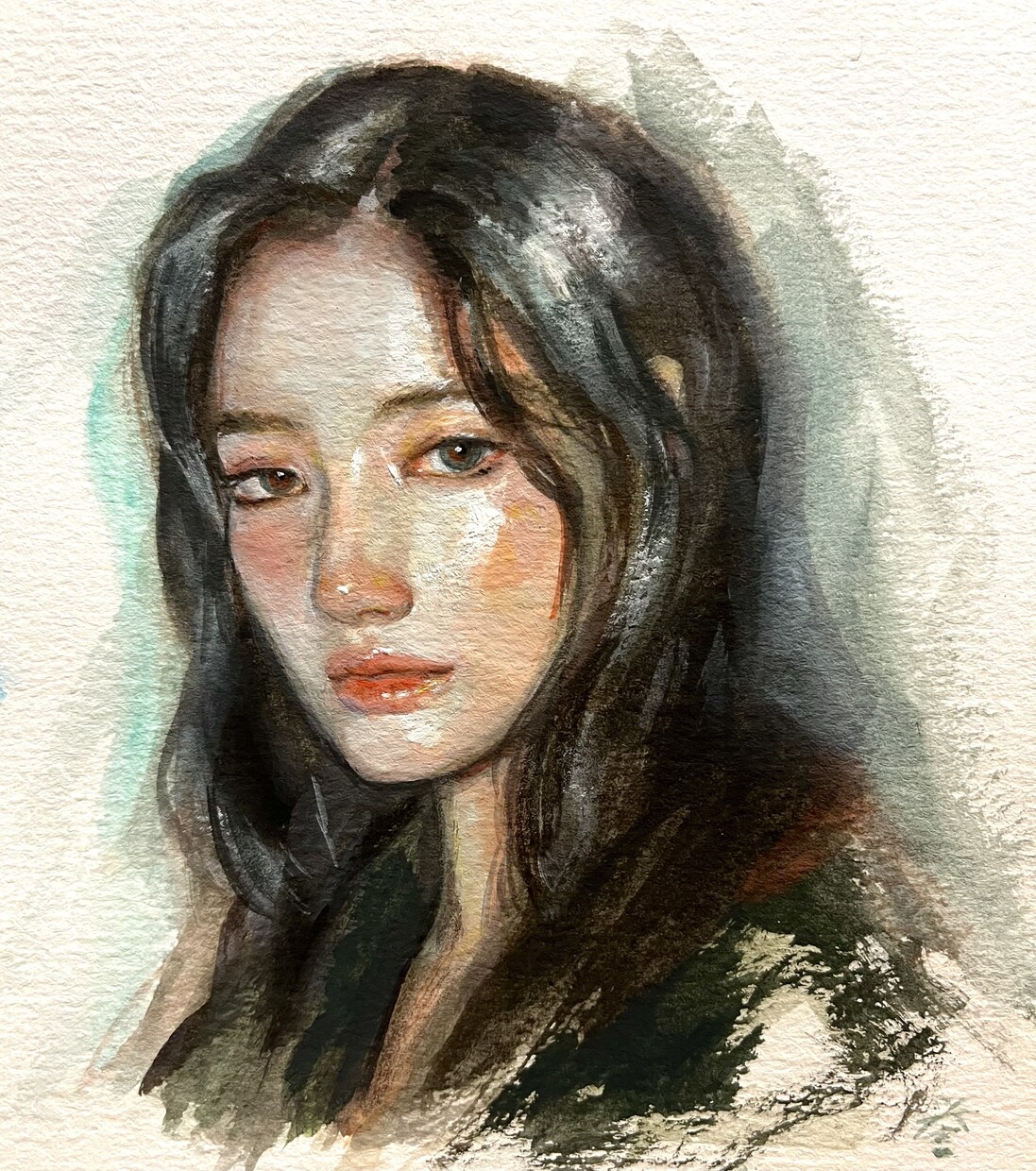 手描き水彩　温かみのある似顔絵を制作します 大切な人に、かたちに残る思い出を イメージ1