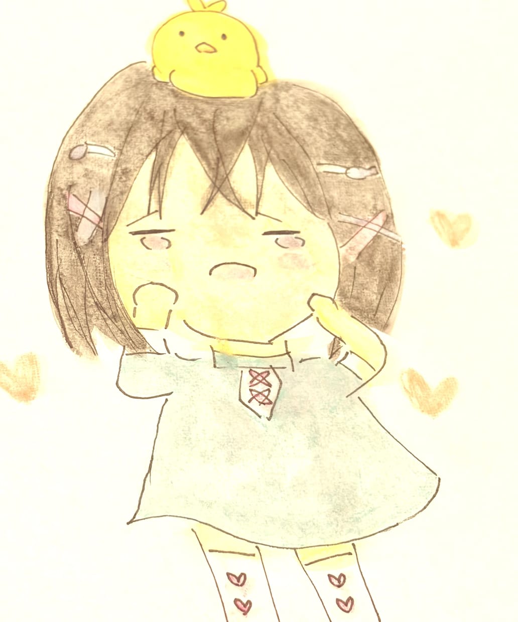 水彩でほっこり‼︎ペットとアナタを描きます リアルすぎない水彩似顔絵♫ポストカードは郵送◯ イメージ3