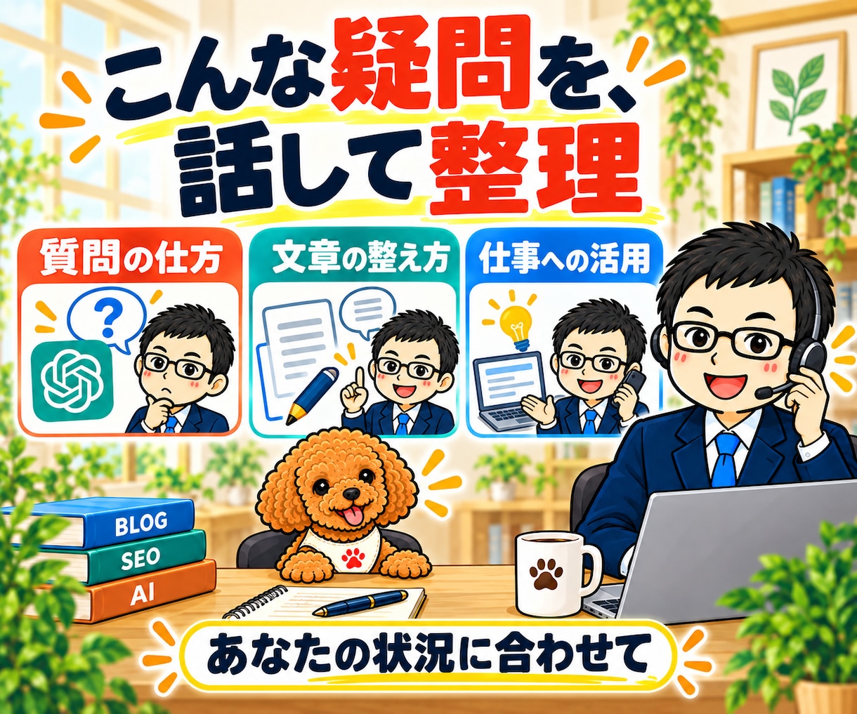 ChatGPTの使い方を電話でやさしく教えます 初心者歓迎|質問の仕方・文章作成・仕事の時短を一緒に整理 イメージ2