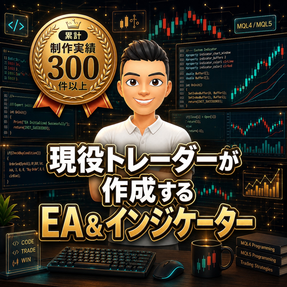 現役FXトレーダーがEA＆インジケーター作成します 【制作実績300件超】あなたの独自ロジックを視覚化します！ イメージ1
