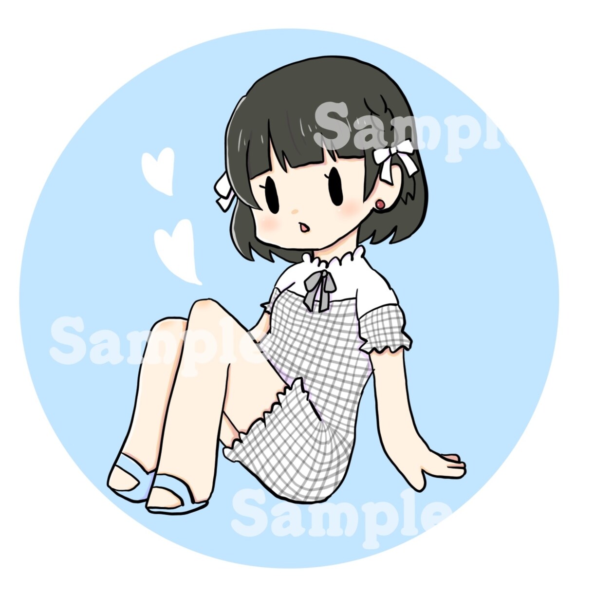 可愛い全身イラスト、アイコン制作いたします 似顔絵、創作キャラ等。アイコン、ブログ、SNSにおすすめ！ イメージ1