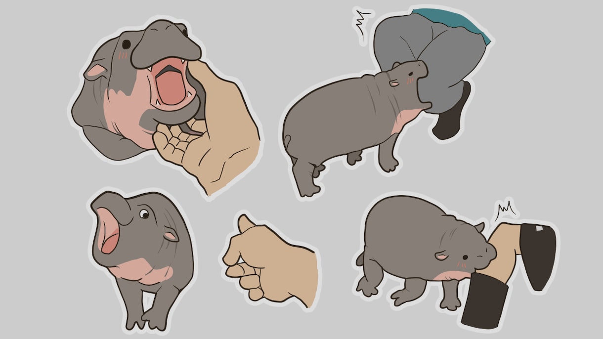動物のゆるかわSNSアイコンを描きます 小さくても可愛さが伝わる、うちの子らしさをぎゅっと一枚に イメージ4