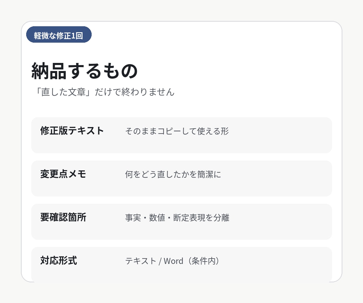 AIで作った文章を仕事で使える文章に仕上げます ChatGPT等の下書きを自然・明確・伝わる文章へ イメージ2
