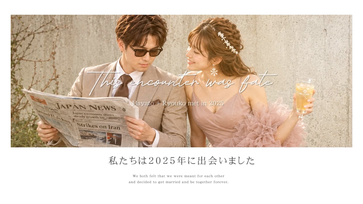 結婚式ムービーをおしゃれに彩る素材をお届けします 【3日以内納品】写真提出で自作ムービーにプラスワンできます イメージ7