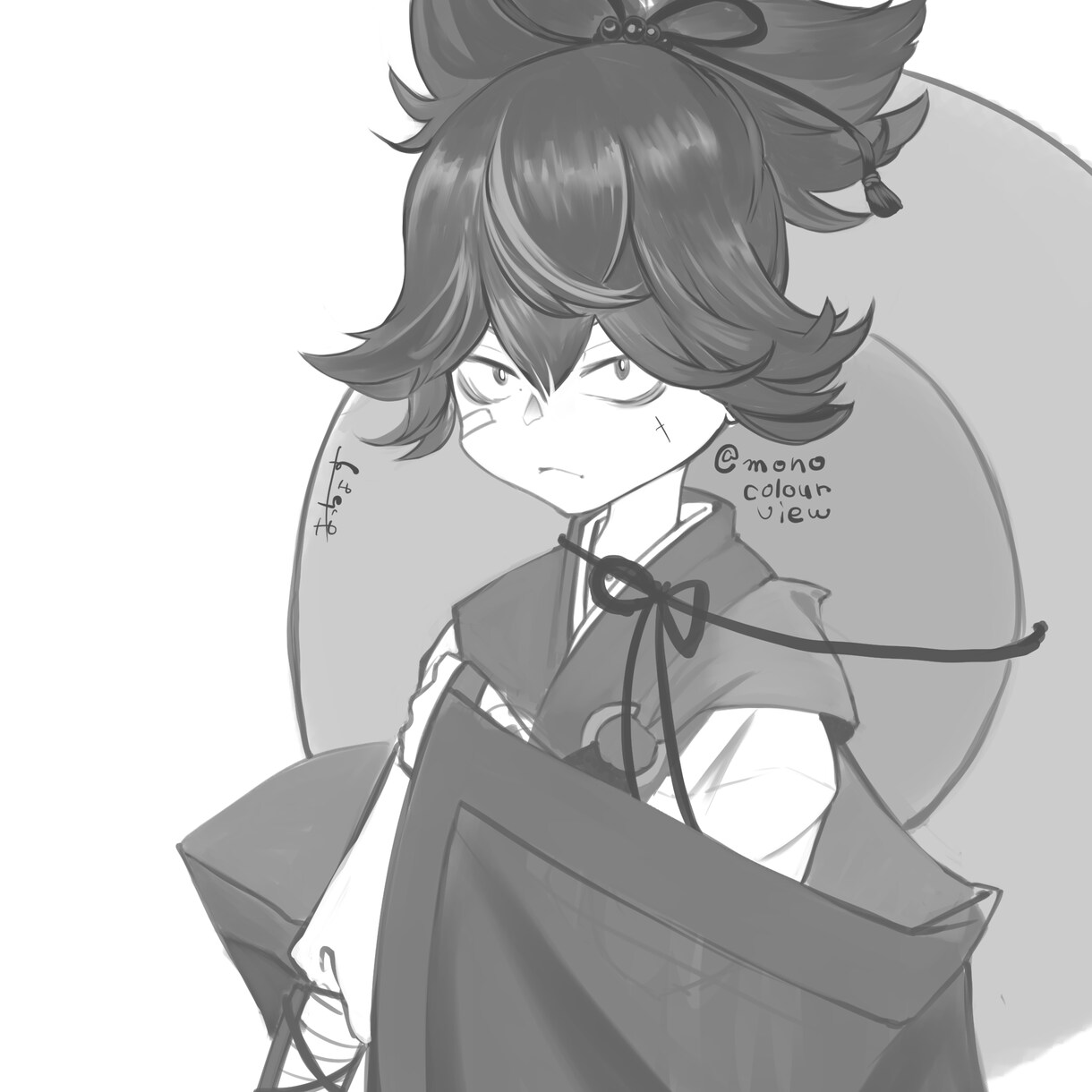 厚塗り風でイラスト描きます 厚塗り風でかっこいい男性、少年少女の立ち絵を描きます イメージ5
