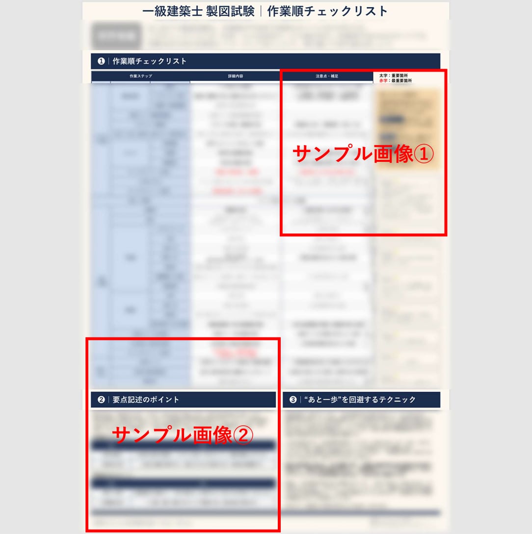 製図試験の作業順チェック表を提供します 試験開始〜終了までの作業ステップを整理できます イメージ2