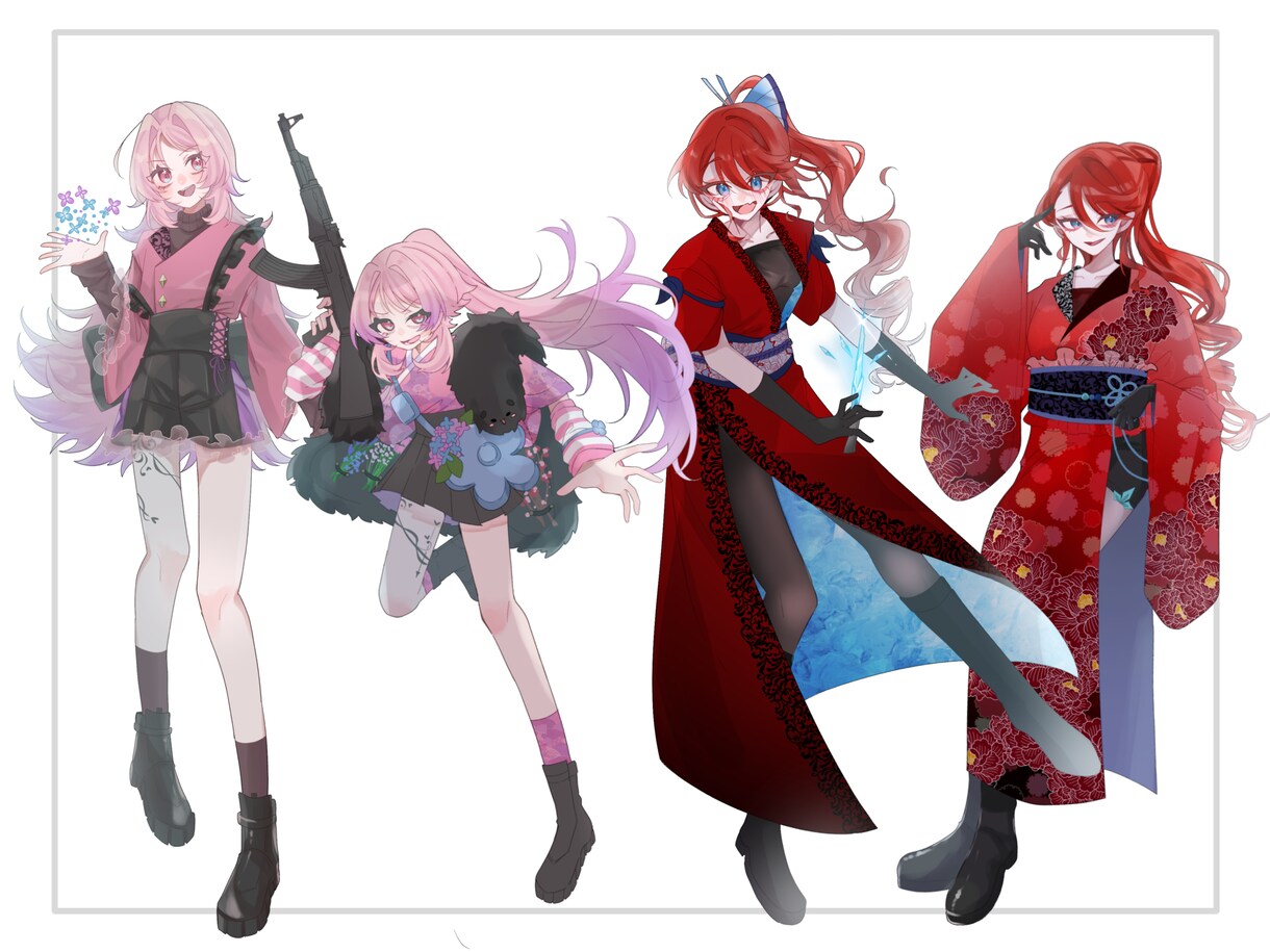 最短即日～！立ち絵制作します 表情差分何枚でも◎TRPGやゲーム素材、VTuber活動にも イメージ4