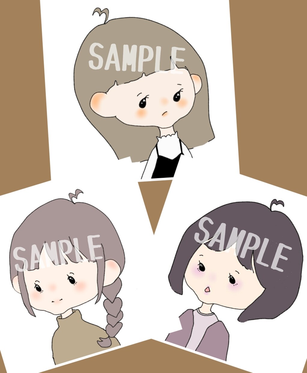 ゆるかわアイコン描きます SNS等のアイコンに、オリジナルイラストいかがでしょうか♪ イメージ2