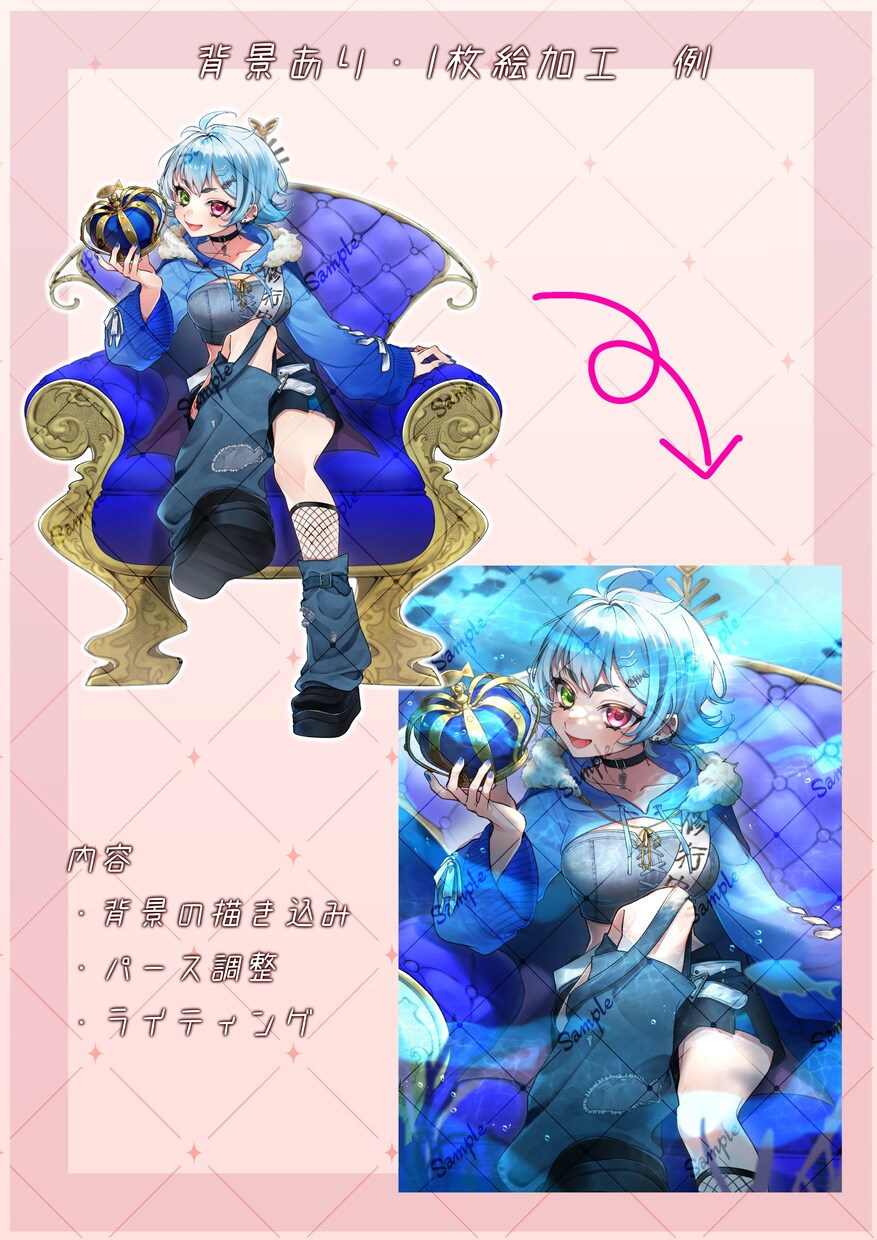 華やかなオリジナルイラストを作成いたします お求めのイラストを2週間〜１ヶ月で作成いたします。 イメージ3