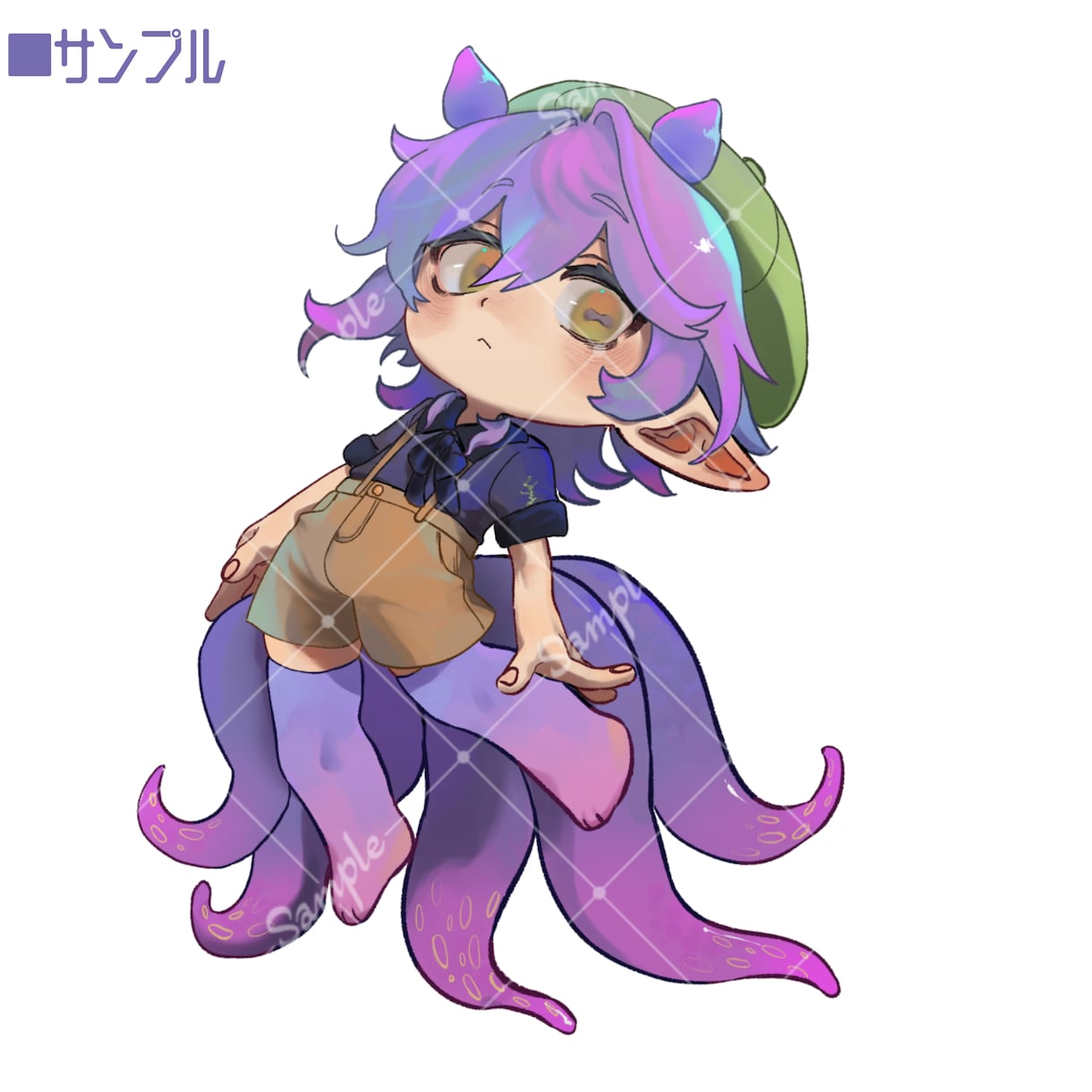 お洒落なミニキャラ描きます SNSアイコンや観賞用などに。 イメージ2