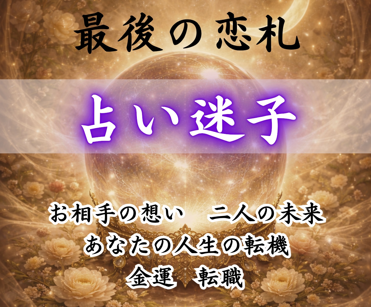 進まぬ恋と占い依存…最後の霊視で動かします 占いジプシー専用/運命が動き出す瞬間/好きな人に追われる恋愛 イメージ1