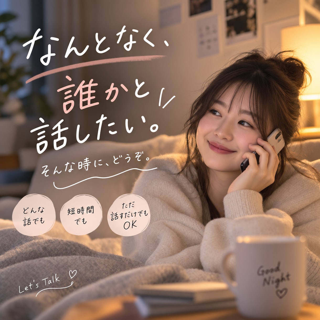 どんなお話でも聞きます 「ねぇ、ちょっと聞いて」からでOK! イメージ1