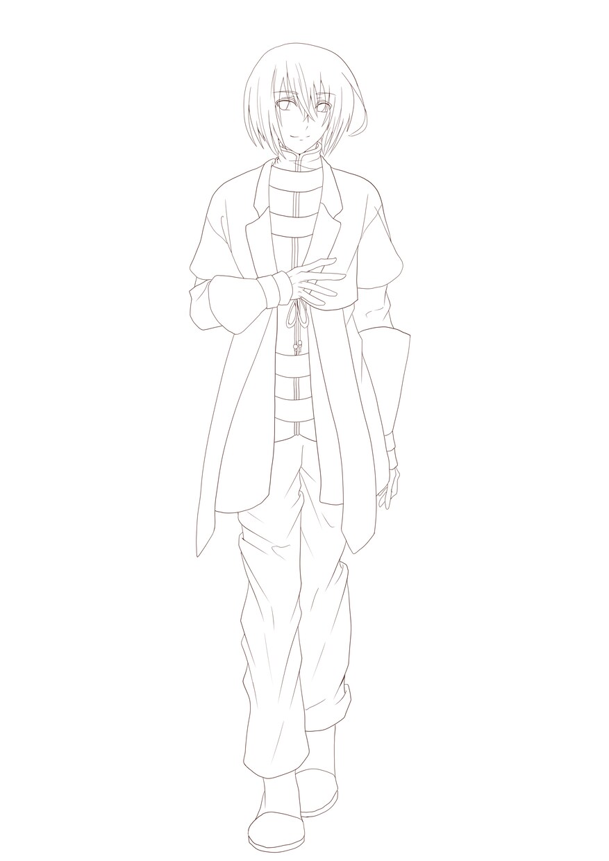 オリジナルキャラクターの立ち絵線画を描きます あなたの想像力を美しいイラストにてお届けします イメージ7