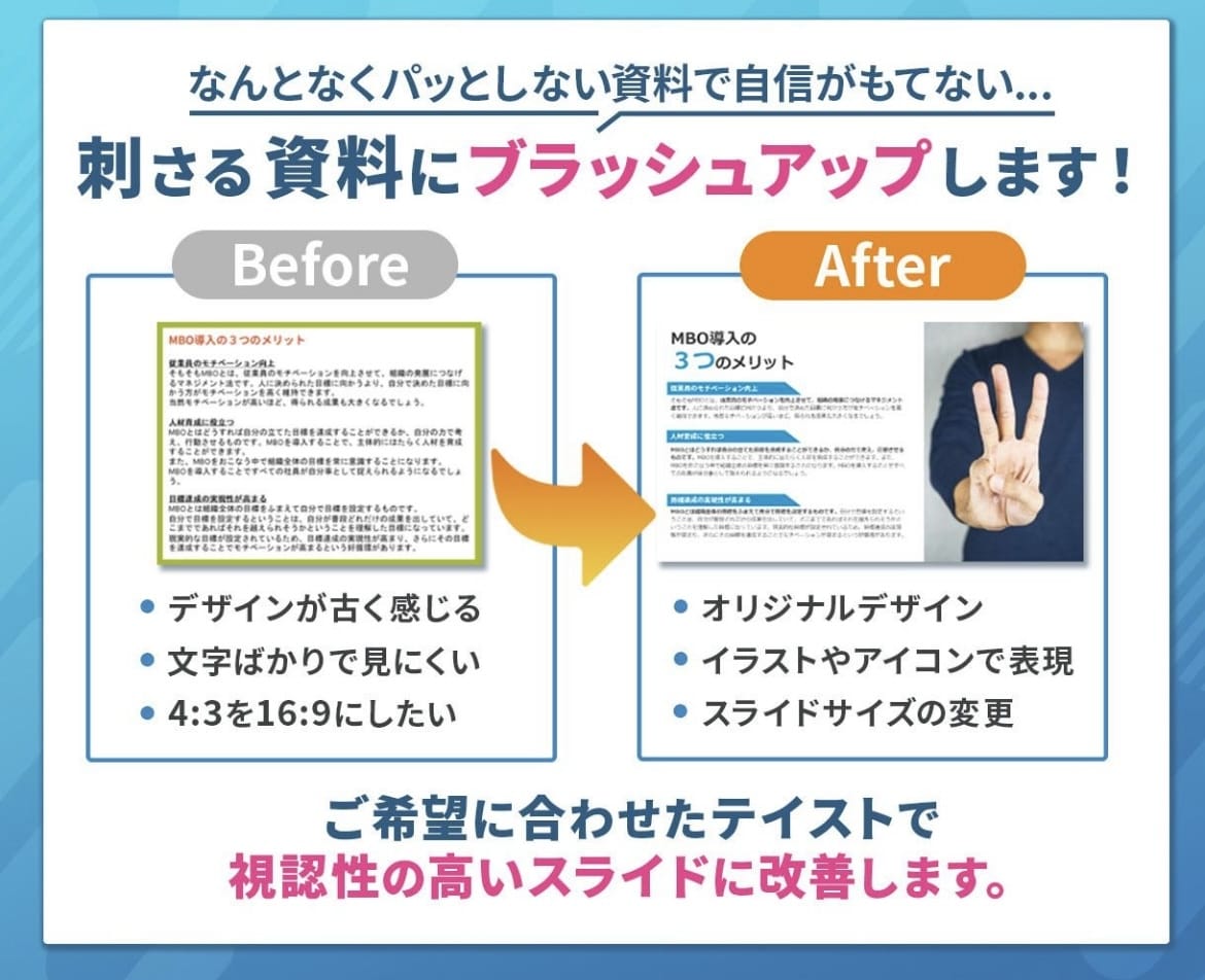 お客様のプレゼンを輝かさせる資料を作ります "伝わる"デザインで最高の販促物を！！ イメージ2