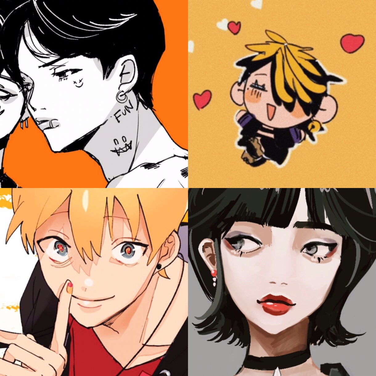 動画用MVイラスト、アイコンなど幅広く作成します 個性を出したい人、かっこかわいい絵が好きな人向け イメージ1