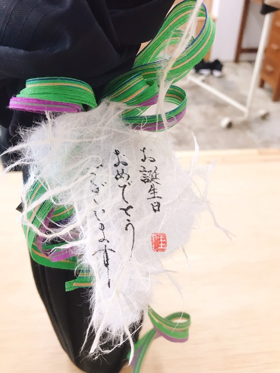 オリジナルご祝儀袋作成します 生地と糸のリボンの世界に一つのご祝儀袋と表書き。 イメージ6