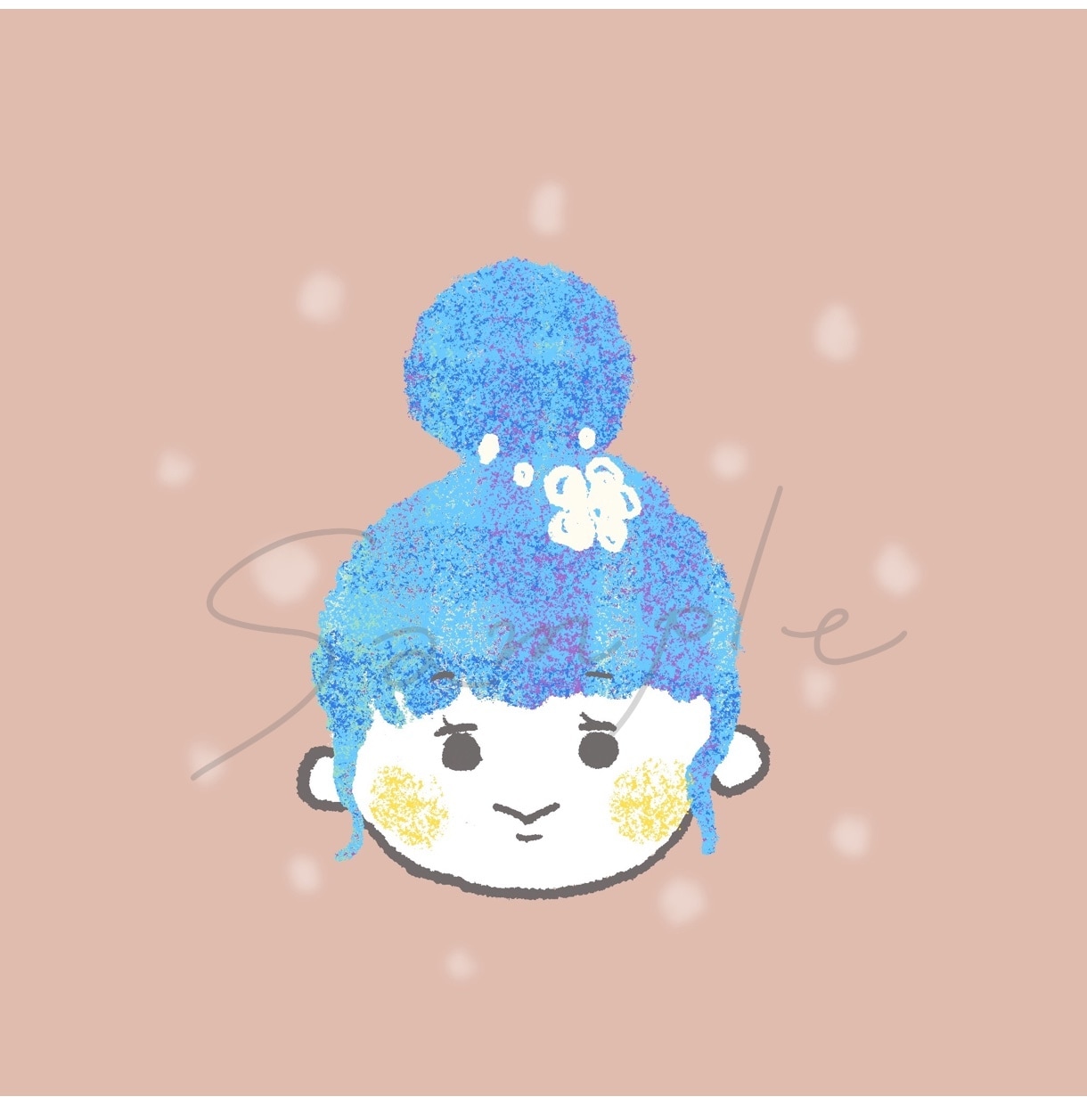 絵本風タッチのアイコン作ります ほんわかしたアナログ手描き風をアイコンに イメージ9