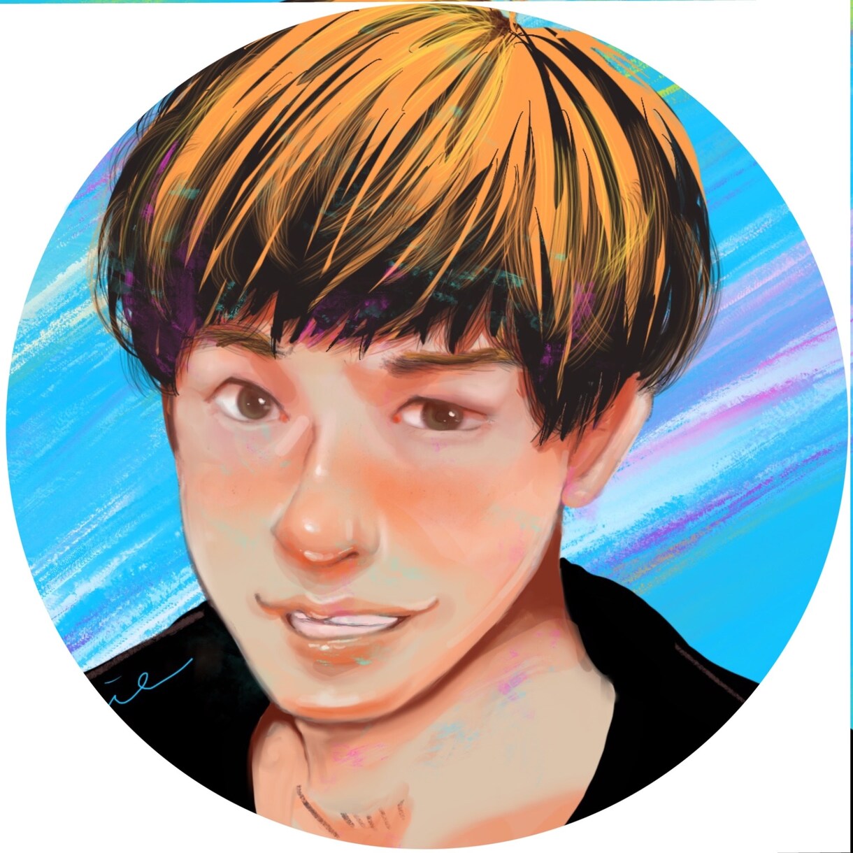 最短1日アイコン制作○厚塗り、水彩タッチで描きます SNSやLINEのアイコンに！3種のタッチからお選びください イメージ10
