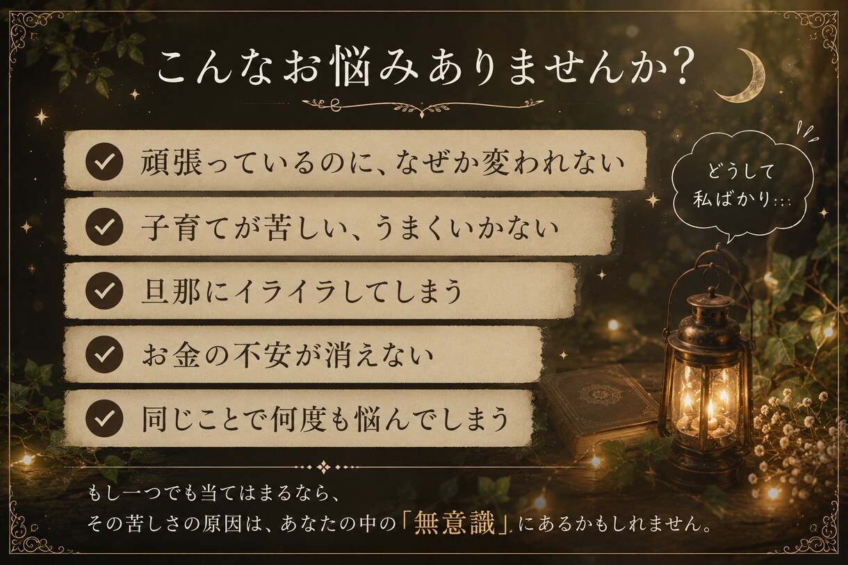 なぜか変われない原因を読み解きます 本来のあなたらしく軽やかに進む自分へ イメージ2