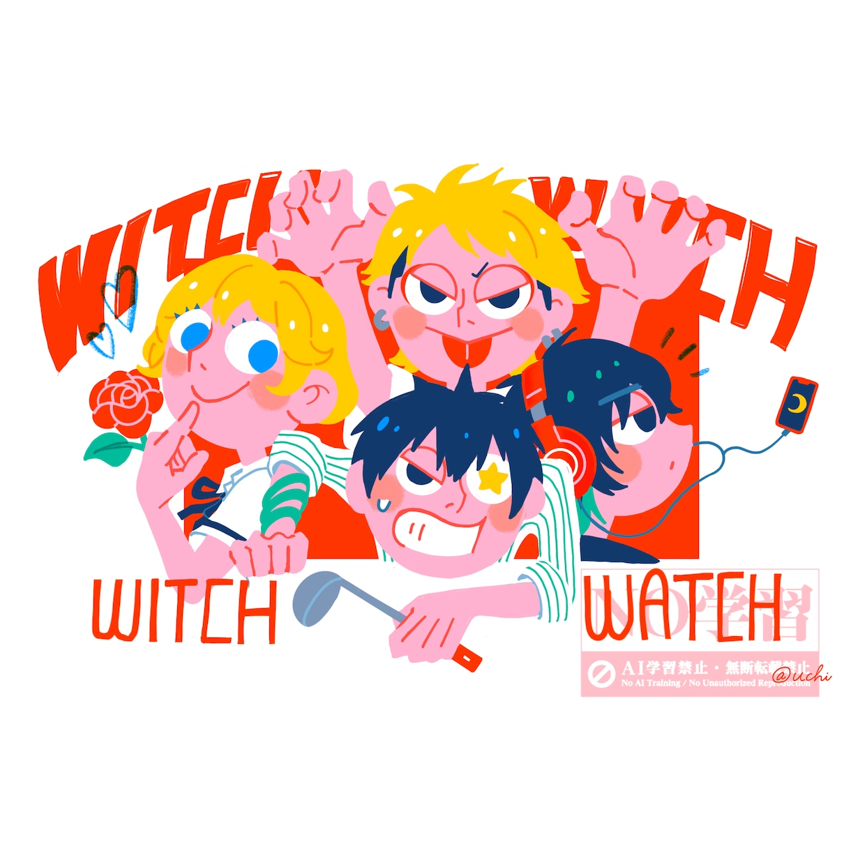 ポップでパッと目を惹く人物やシーンを描きます 挿絵やWEB、グッズなど幅広い媒体に対応します！ イメージ3