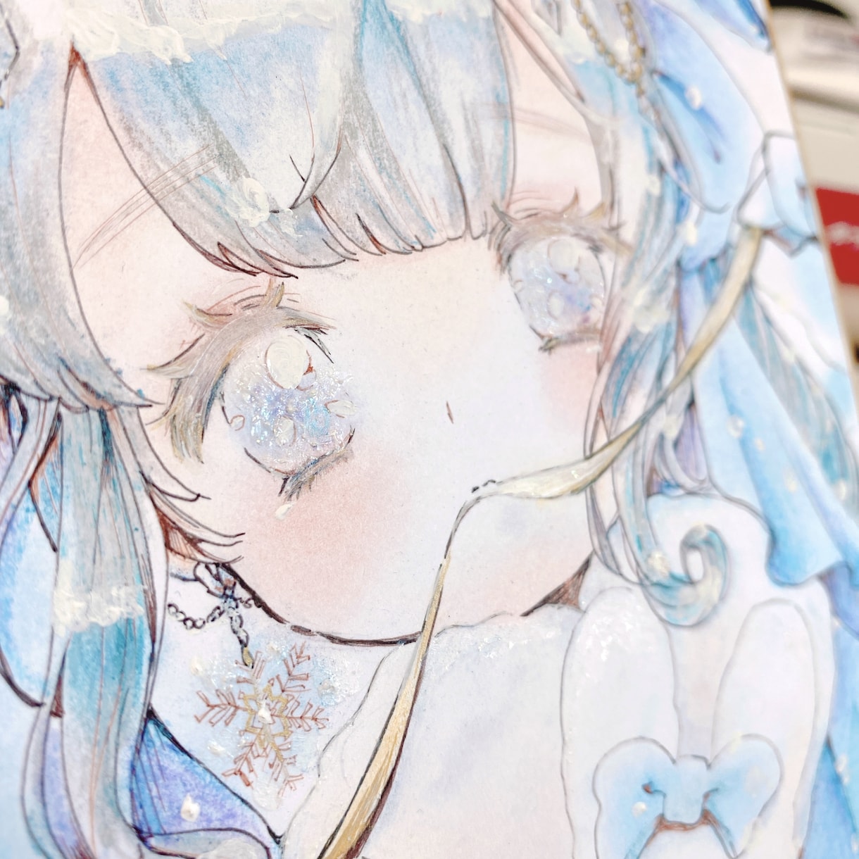 ふわふわタッチの手描き色紙を届けます 丁寧に描き上げた一点ものの直筆手描きイラストをお届けします！ イメージ8