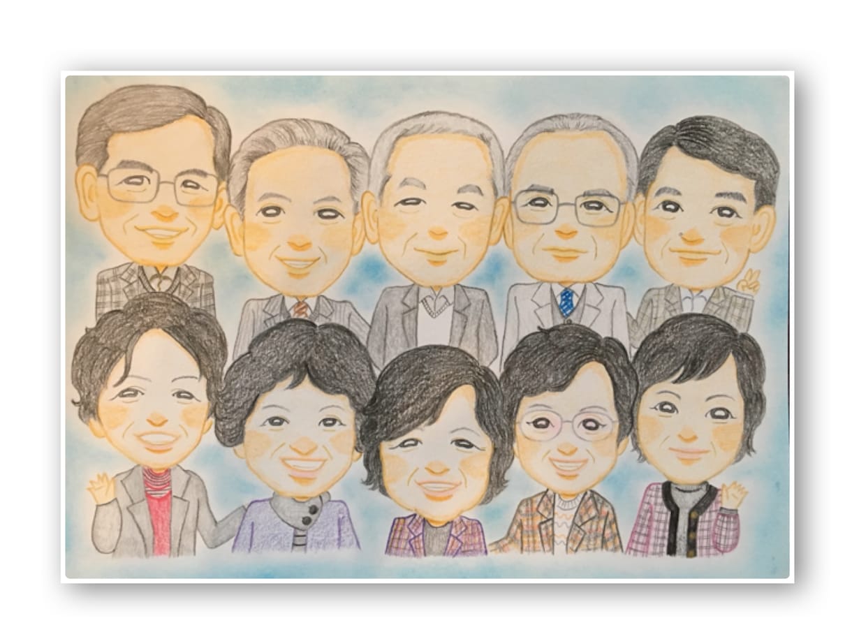 1名1500円〜《手描き》似顔絵お描きします 家族で！お友達や仲間と！プレゼントにもオススメ！ イメージ4