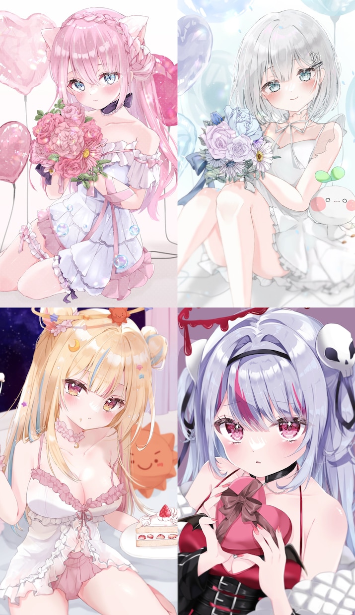 きらきら可愛いイラストを心を込めて描きます 満足していただけるイラストを全力で描かせていただきます イメージ5