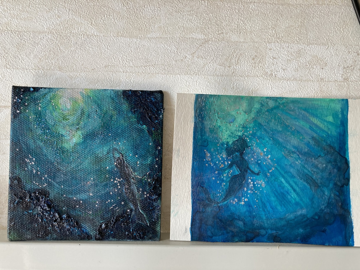 風景画　水彩　宇宙　思い出の地　癒しの絵描きます 癒し　水彩　落ち着く　インテリア　リアル　情感　絵画　透明 イメージ7