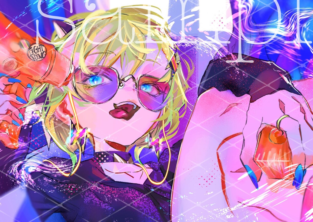 絵柄の振れ幅広めでサムネイラスト描きます キャラの性別不問◎歌ってみたなどの動画用イラストに▹ イメージ1