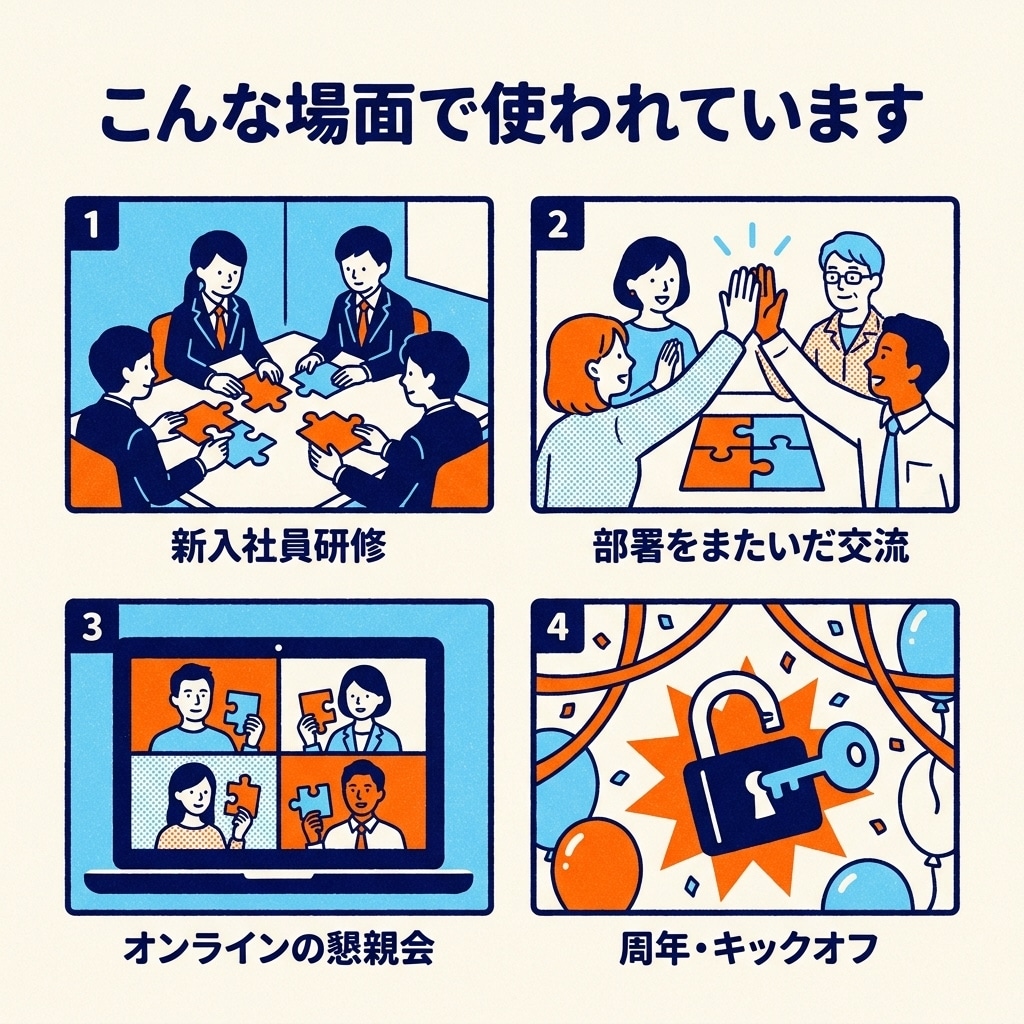 社内研修・チームビルディング用の謎解きを作ります 社訓や商品名を答えにできます｜対面・オンラインOK イメージ2