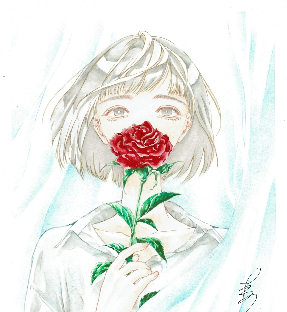 透明感とストーリー性のある一枚絵を制作します 感情に訴えかける鮮やかな１枚を イメージ1