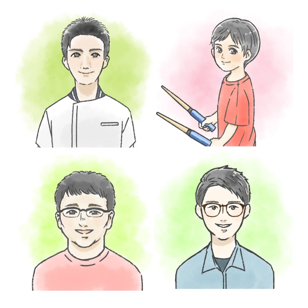 ビジネスアイコンに！ふんわりイラストお描きします 【似顔絵風の優しいイラストで信頼度アップ♪プレゼントにも】 イメージ10